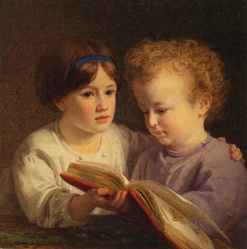 Ritratto di Olga Petrovna e Andrey Petrovich Semenov